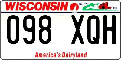 WI license plate 098XQH