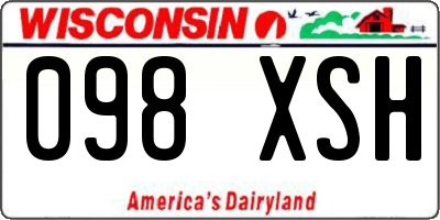 WI license plate 098XSH