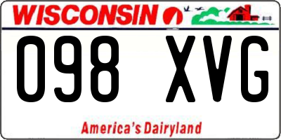 WI license plate 098XVG