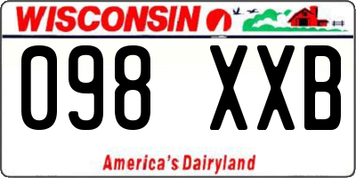 WI license plate 098XXB