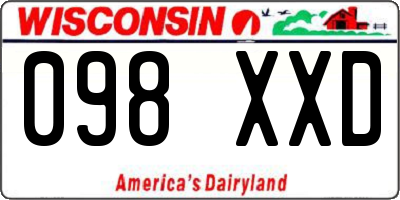 WI license plate 098XXD