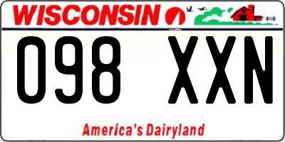 WI license plate 098XXN