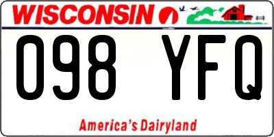 WI license plate 098YFQ