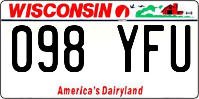 WI license plate 098YFU