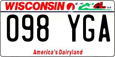 WI license plate 098YGA