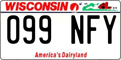 WI license plate 099NFY