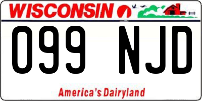 WI license plate 099NJD