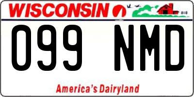 WI license plate 099NMD