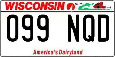 WI license plate 099NQD