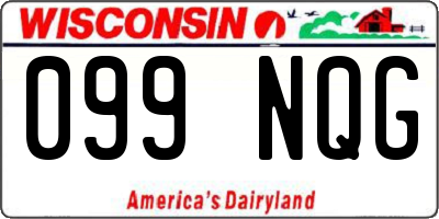 WI license plate 099NQG