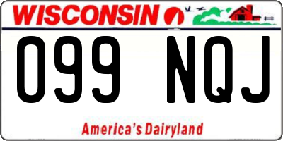 WI license plate 099NQJ