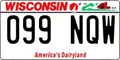 WI license plate 099NQW