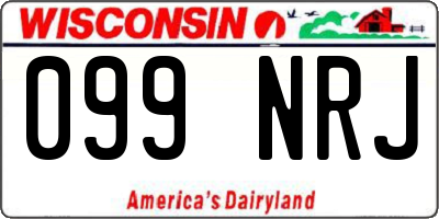 WI license plate 099NRJ