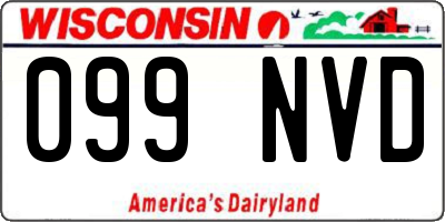 WI license plate 099NVD