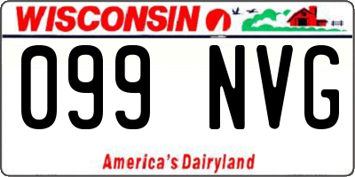 WI license plate 099NVG