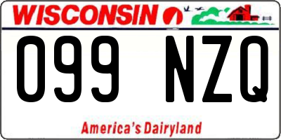 WI license plate 099NZQ