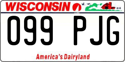 WI license plate 099PJG