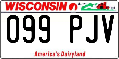 WI license plate 099PJV