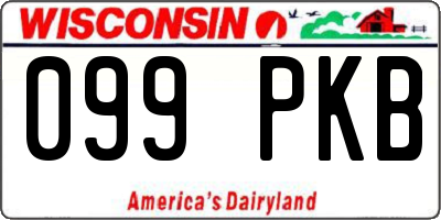 WI license plate 099PKB
