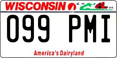 WI license plate 099PMI