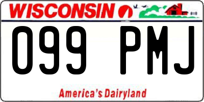 WI license plate 099PMJ