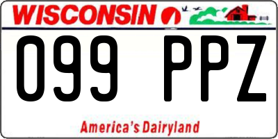 WI license plate 099PPZ