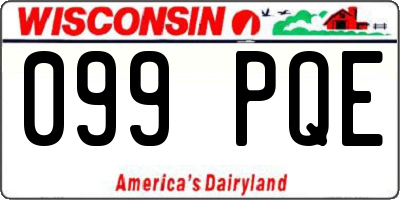 WI license plate 099PQE
