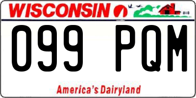 WI license plate 099PQM
