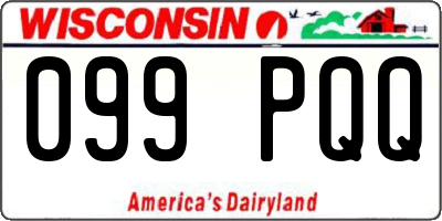 WI license plate 099PQQ