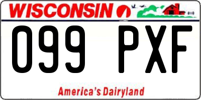WI license plate 099PXF
