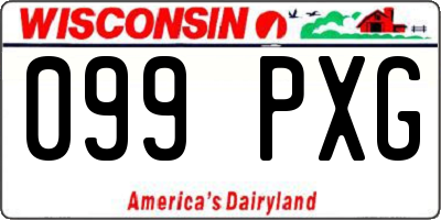 WI license plate 099PXG