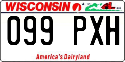 WI license plate 099PXH