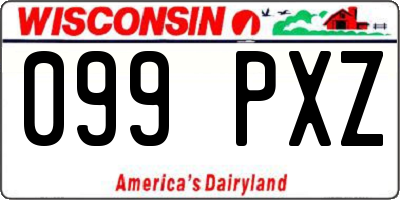 WI license plate 099PXZ