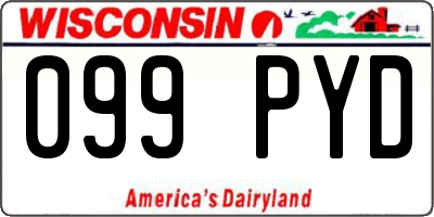 WI license plate 099PYD