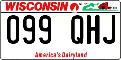 WI license plate 099QHJ
