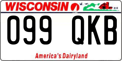 WI license plate 099QKB