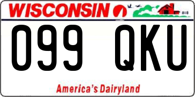 WI license plate 099QKU