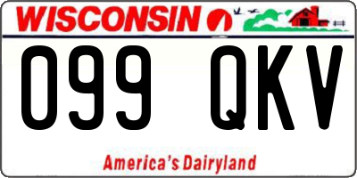 WI license plate 099QKV