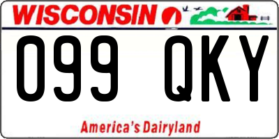 WI license plate 099QKY