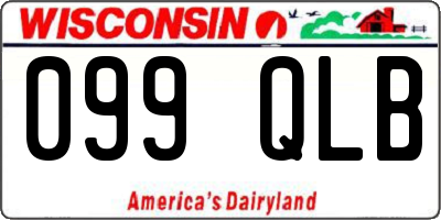 WI license plate 099QLB