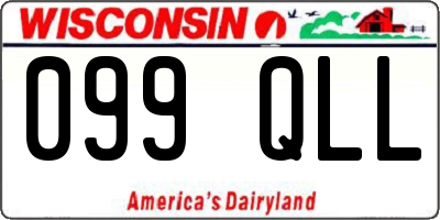 WI license plate 099QLL