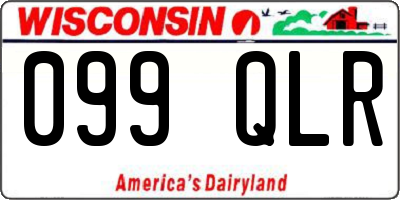 WI license plate 099QLR