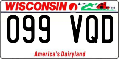 WI license plate 099VQD