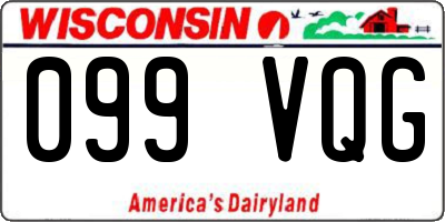 WI license plate 099VQG