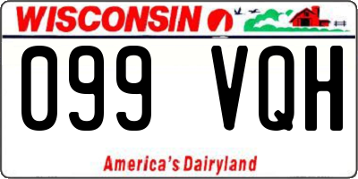 WI license plate 099VQH