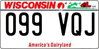 WI license plate 099VQJ