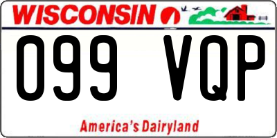WI license plate 099VQP