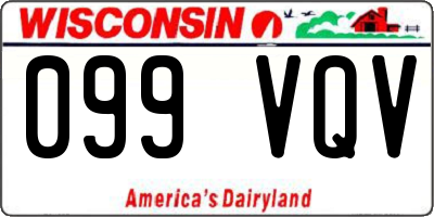 WI license plate 099VQV