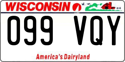 WI license plate 099VQY