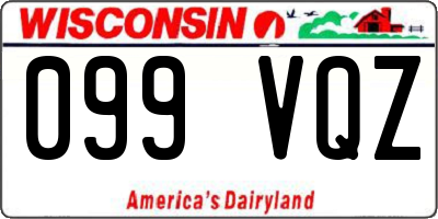 WI license plate 099VQZ